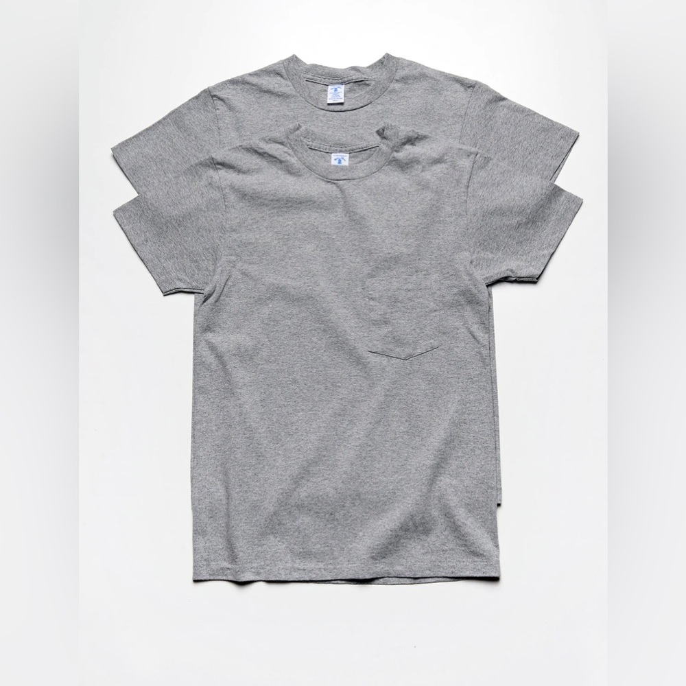 VELVA SHEEN, Men’s Grey Pocket Tee, Sz. L